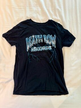 Death Row Records Black Graphic Tee - Short Sleeve
